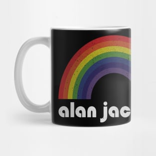 Alan Jackson / Vintage Rainbow Design // Fan Art Design Mug